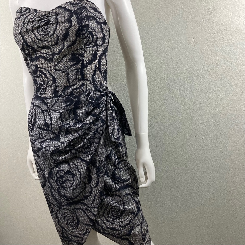 All That Jazz 1990’s Floral Strapless Dress- Size 8 - Picture 2 of 14